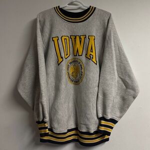 Vintage 90s Iowa State University Collegiate Crewneck Made in USA
